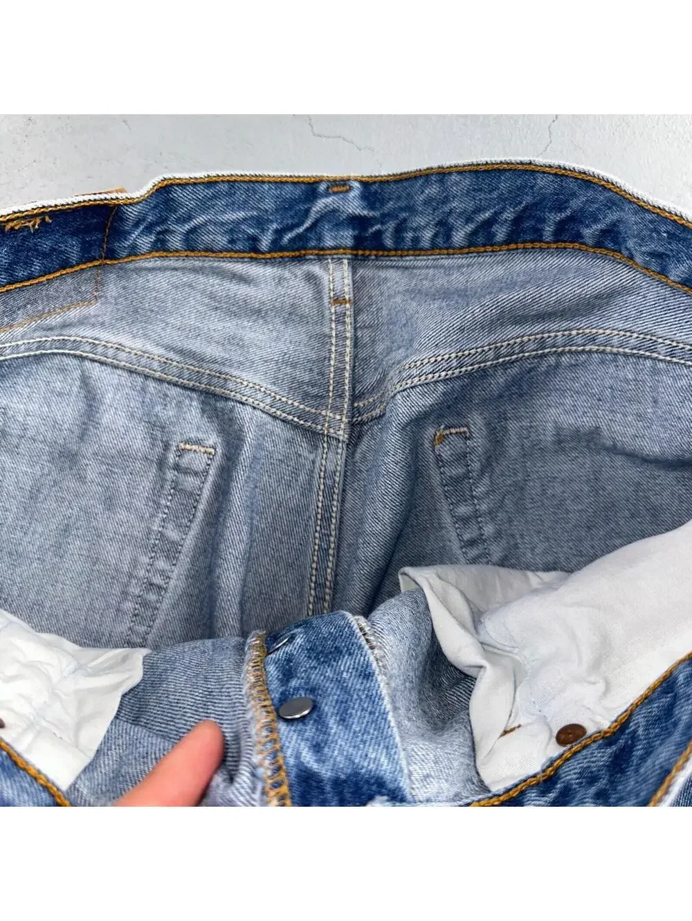 Levis 501 Vintage 90s USA XX Straight Leg Jeans Blue Med Wash 36x30 Act 34x29